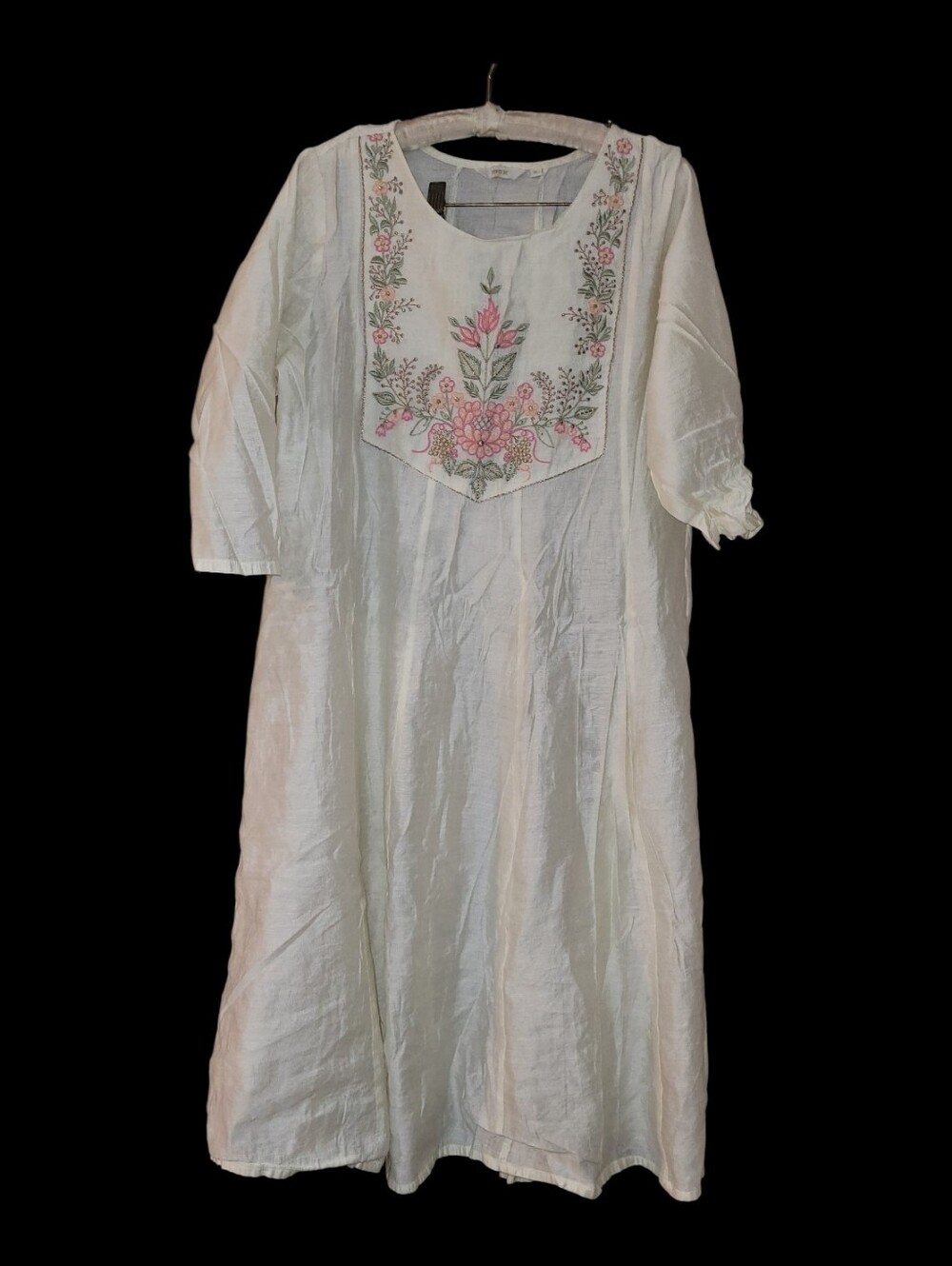 Max Made India Feminine Kurta Dress XL Embroidery